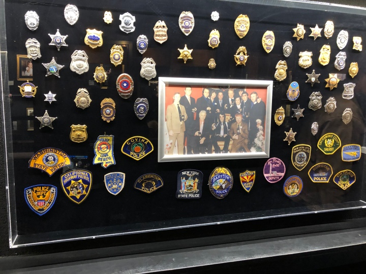 Elvis was a cop groupie and collected a lot of badges and patches from various police departments.
